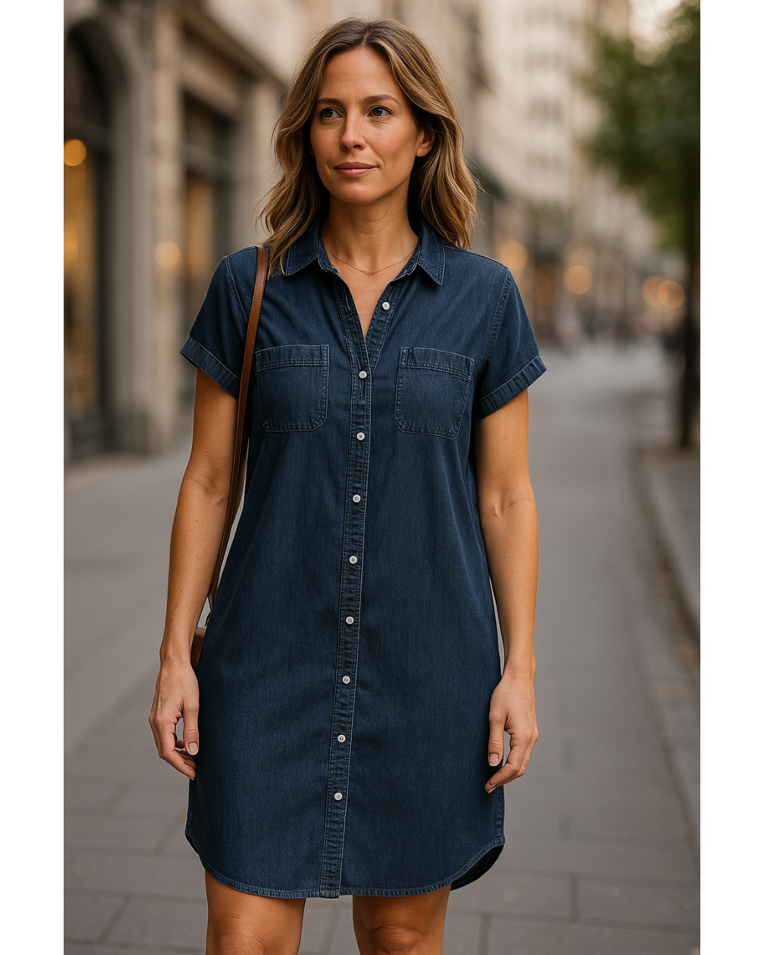 Manon™ | Stilfull A-linje Klänning med Eleganta Detaljer
