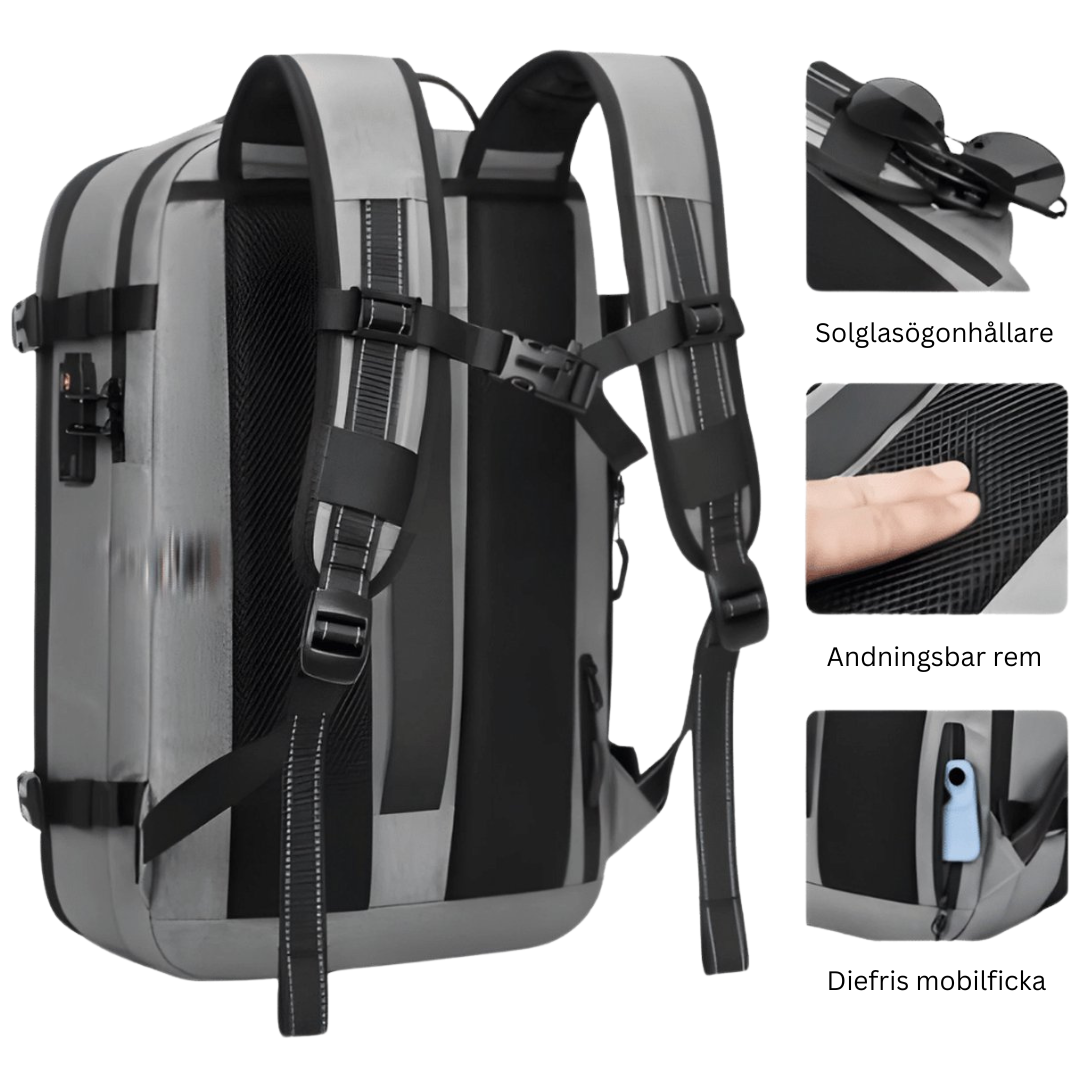 AirPack® | Vacuum Ryggsäck Pro1 - Den Ultimata Resekamraten för Smarta Resenärer!