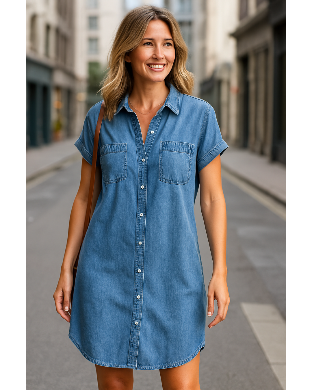 Manon™ | Stilfull A-linje Klänning med Eleganta Detaljer
