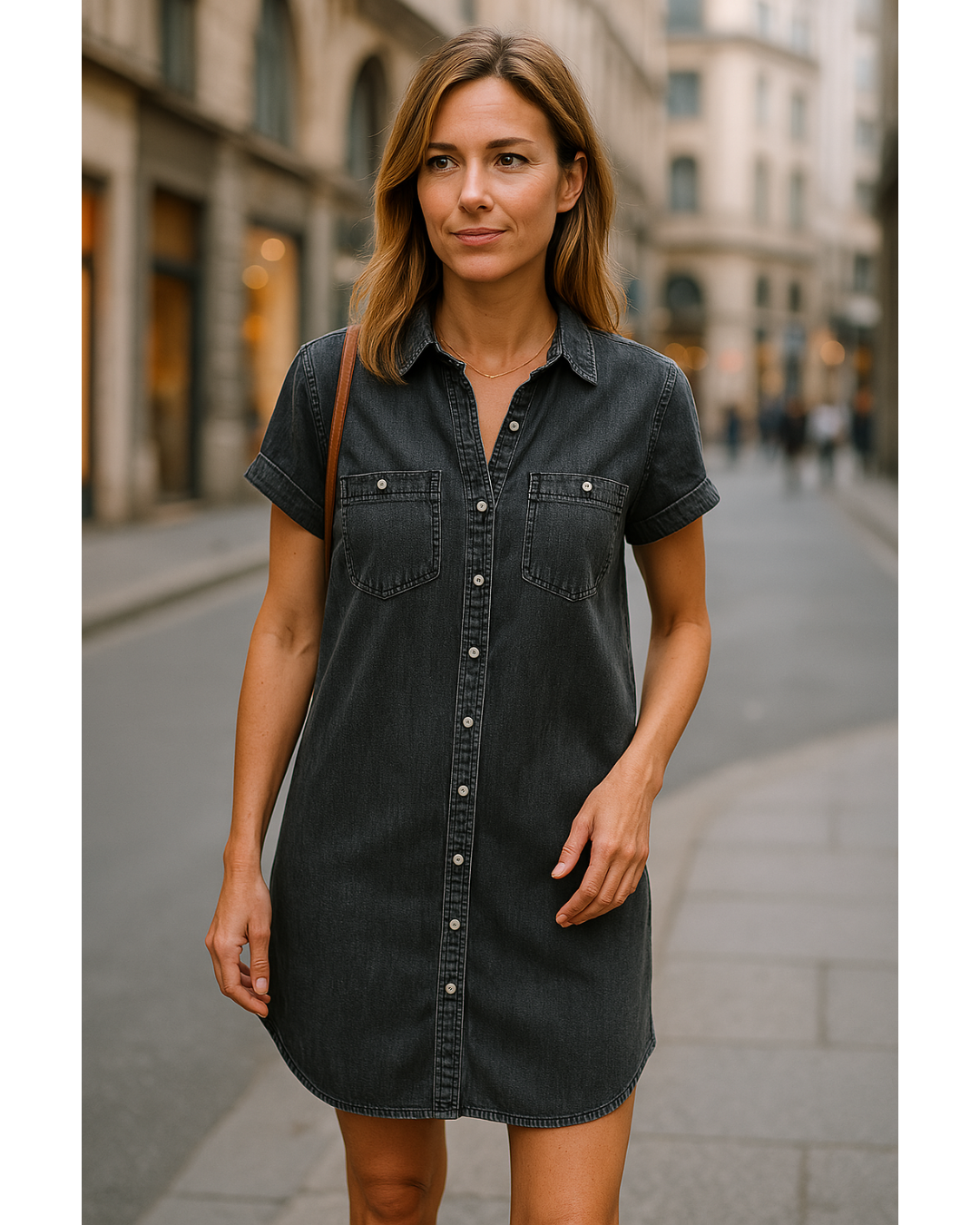 Manon™ | Stilfull A-linje Klänning med Eleganta Detaljer