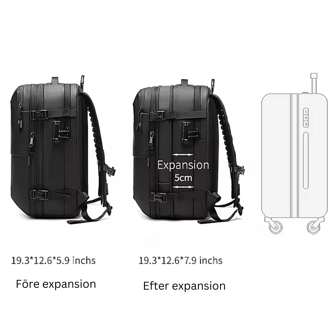 AirPack® | Vacuum Ryggsäck Pro1 - Den Ultimata Resekamraten för Smarta Resenärer!