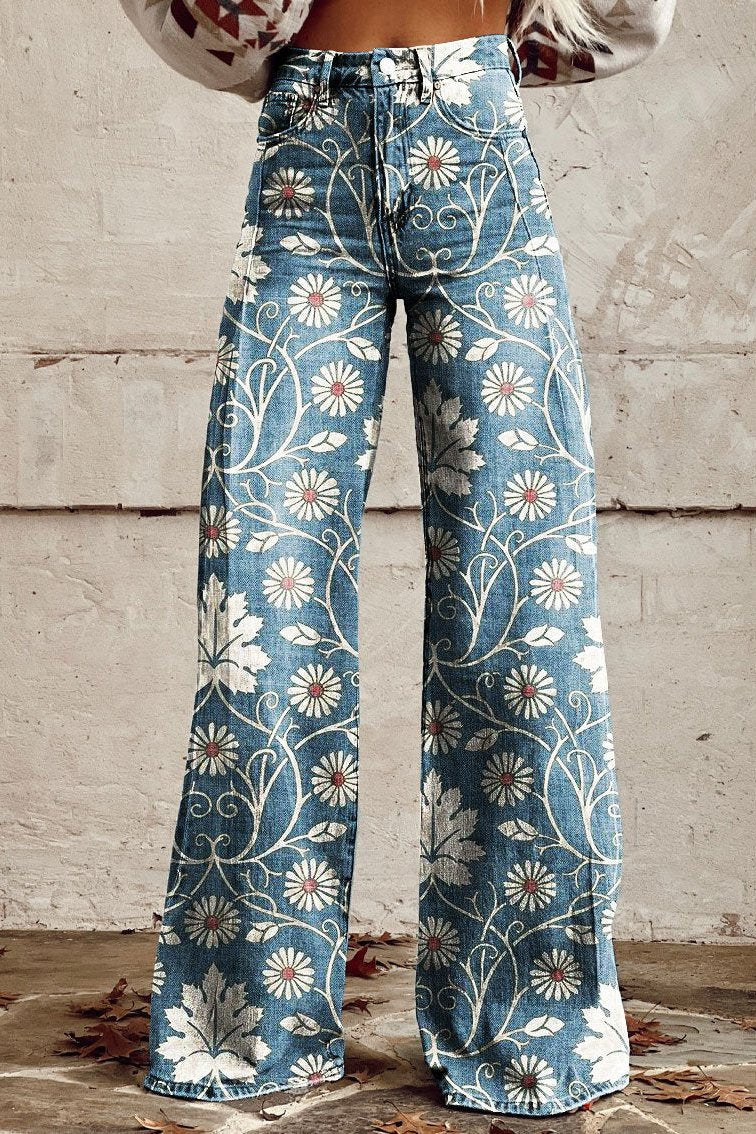 Sen™ | Boho Vintage Byxor – Komfort och Stil i Ett