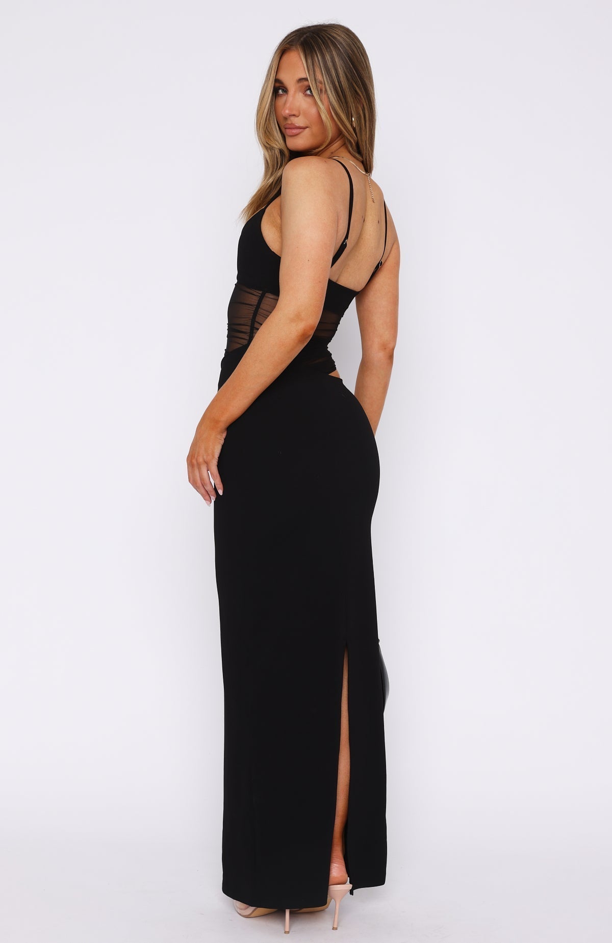 Freja™ | Elegant Transparent Maxi-Klänning
