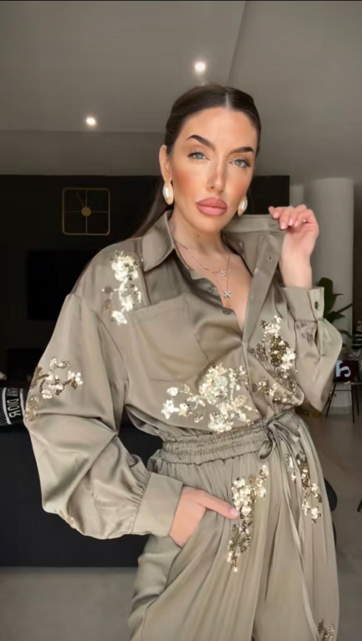 Anna™ | Elegant Jumpsuit med Paljetter & Justerbart Band
