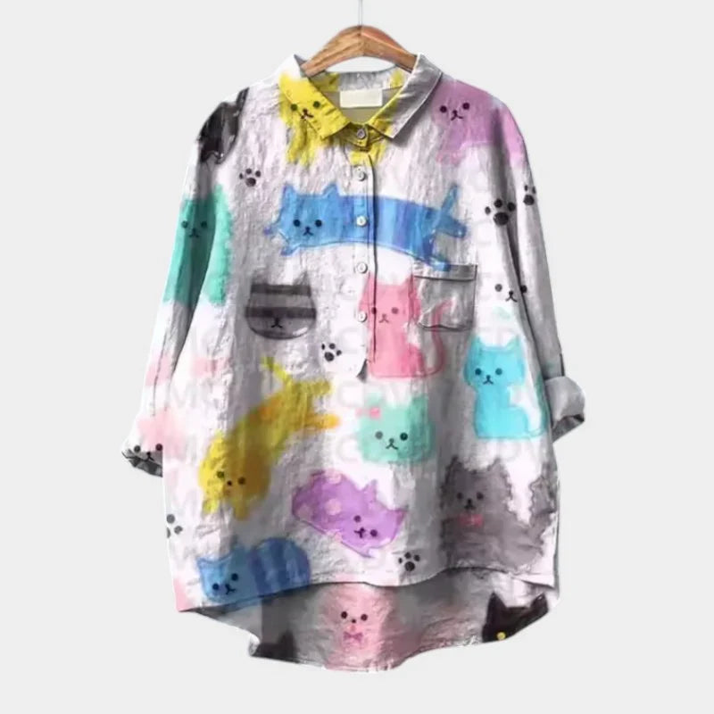 Gerty™ | Luftig Blus för en Strålande Look