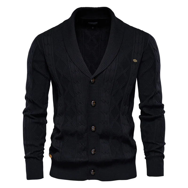 Henrik™ | Herr Cardigan med Knappar – Stilfull Elegans och Oöverträffad Komfort