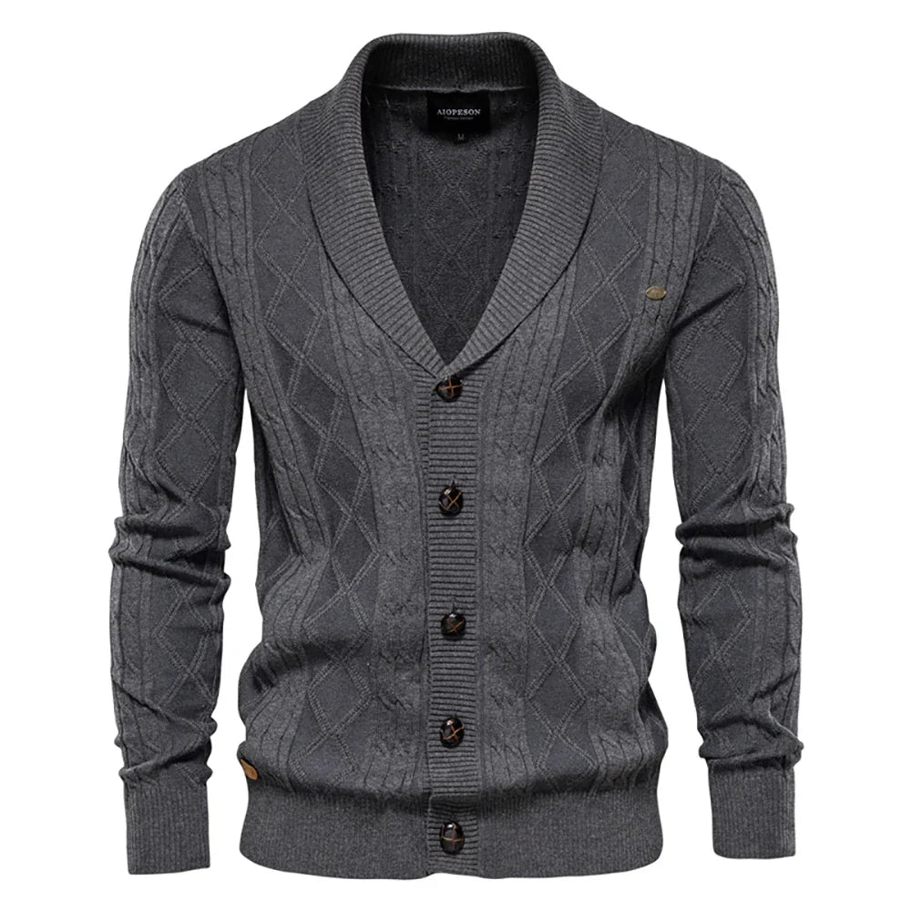Henrik™ | Herr Cardigan med Knappar – Stilfull Elegans och Oöverträffad Komfort
