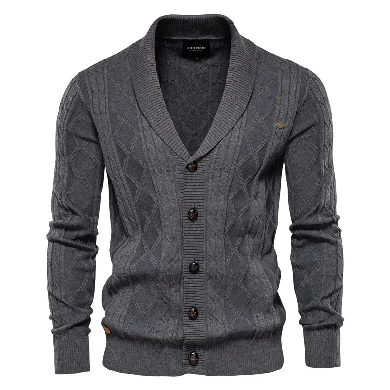 Henrik™ | Herr Cardigan med Knappar – Stilfull Elegans och Oöverträffad Komfort