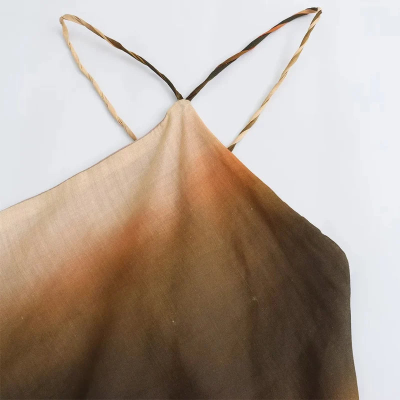 Ditte™ | Elegant Tie-Dye Halter Midi-klänning