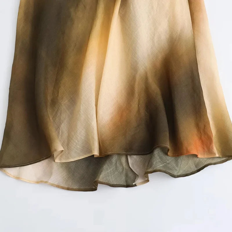Ditte™ | Elegant Tie-Dye Halter Midi-klänning