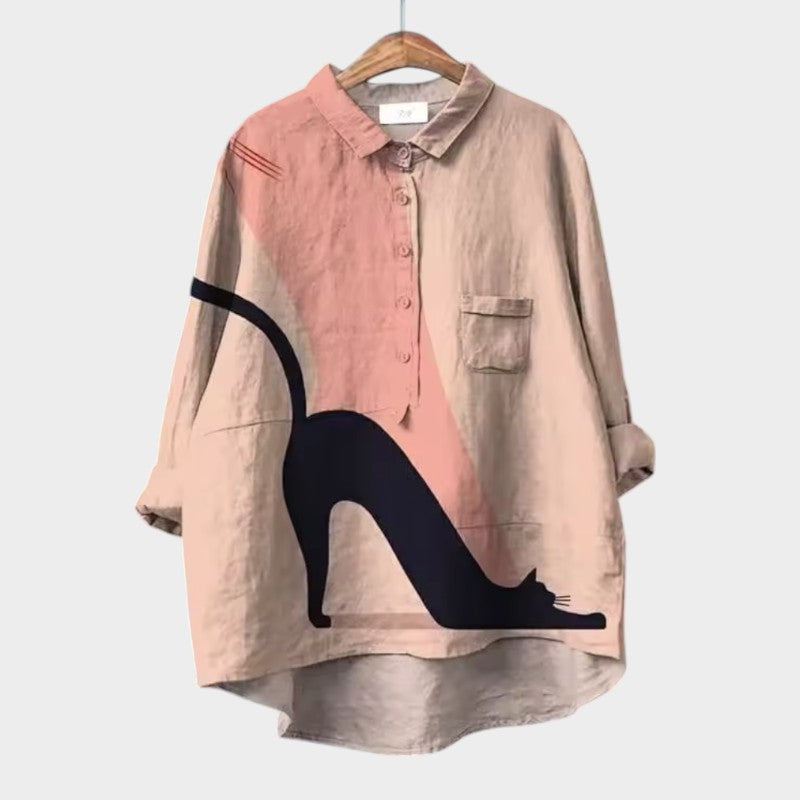Gerta™ | Luftig Blus för en Strålande Look