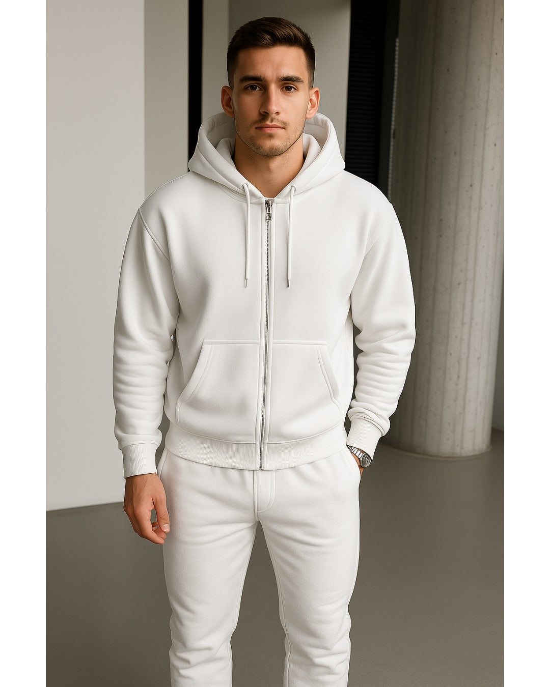 Liam™ | Minimalistiskt Hoodie & Joggingbyxset – Ultimat Stil & Komfort