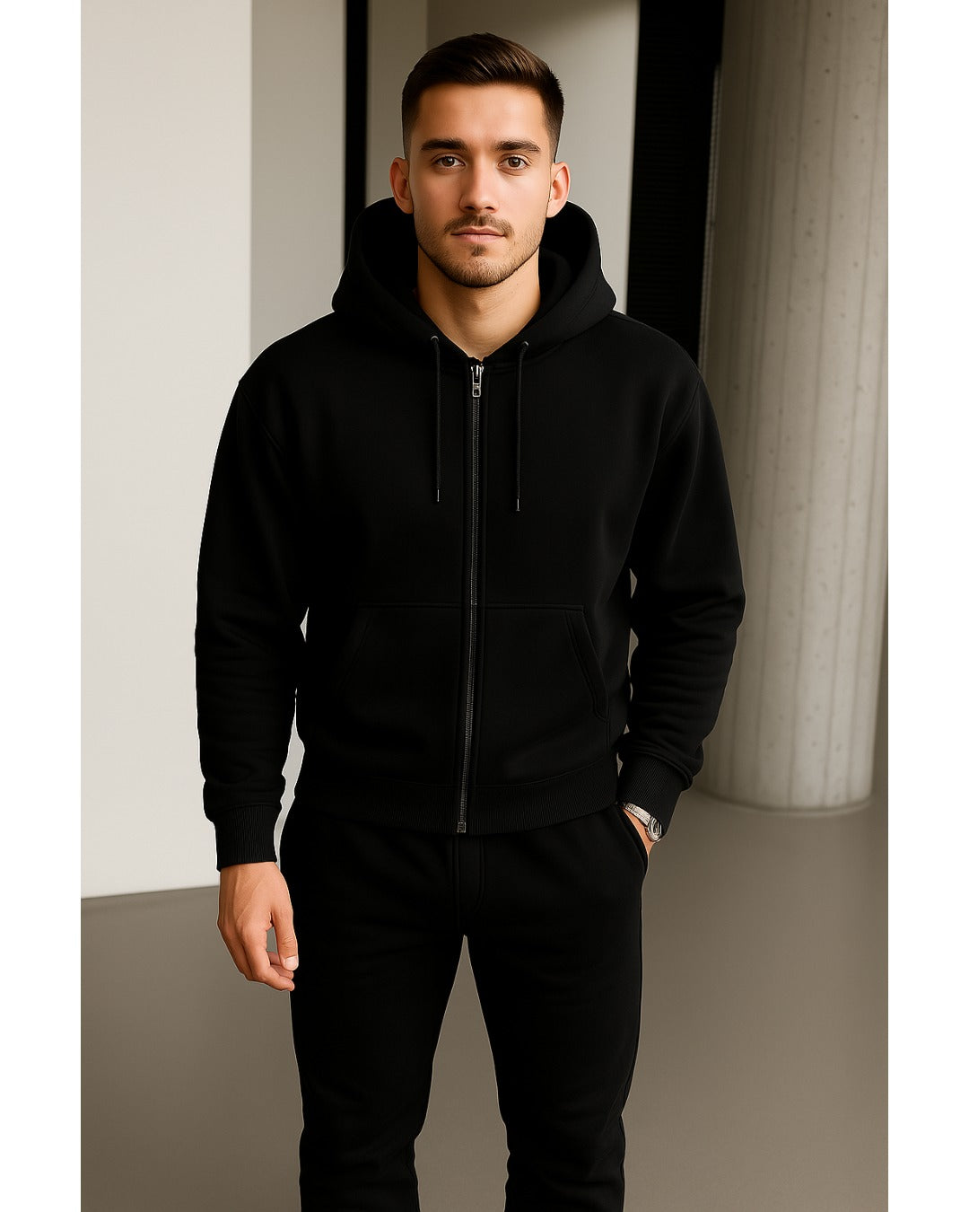 Liam™ | Minimalistiskt Hoodie & Joggingbyxset – Ultimat Stil & Komfort