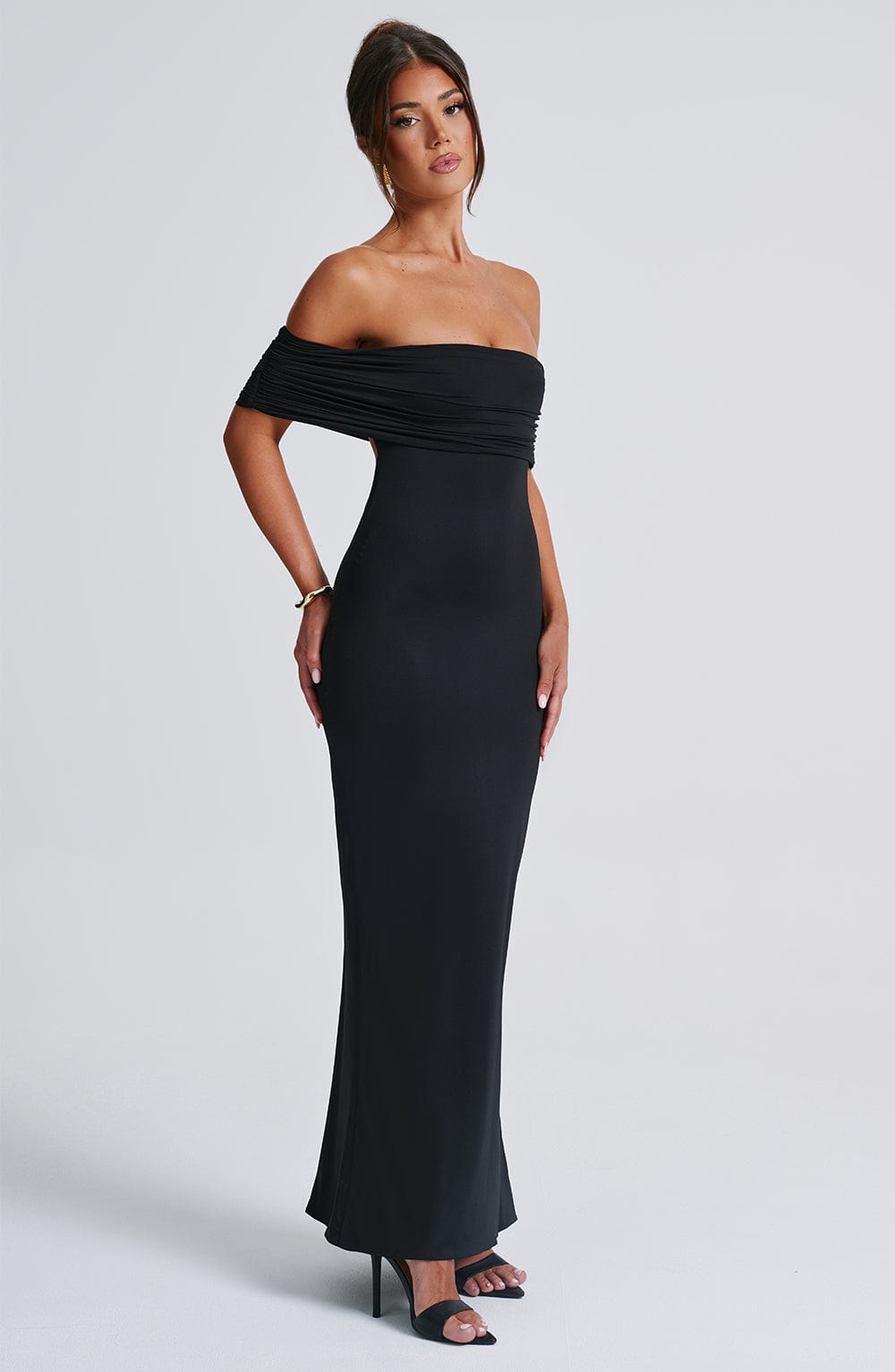 Trude™ | Elegant Bardot Maxi-klänning