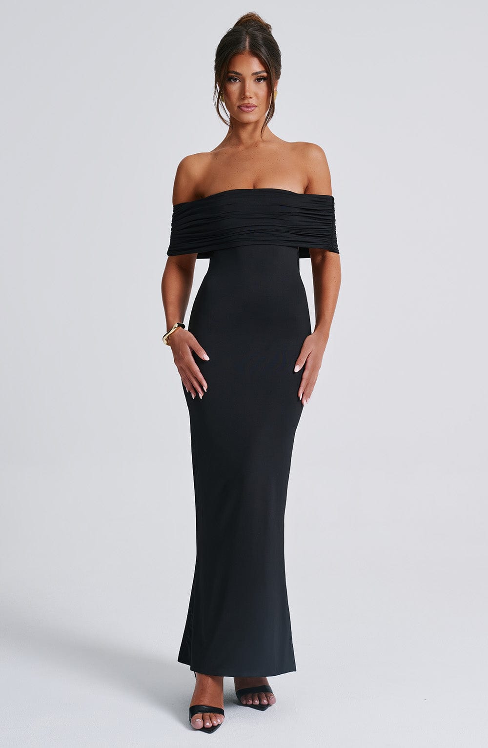 Trude™ | Elegant Bardot Maxi-klänning