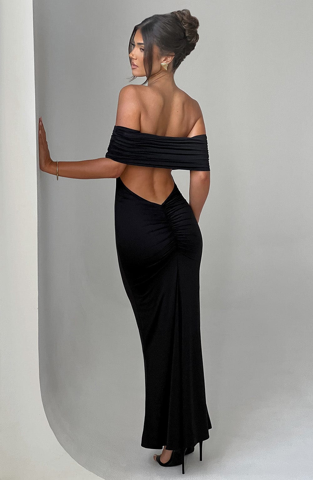 Trude™ | Elegant Bardot Maxi-klänning