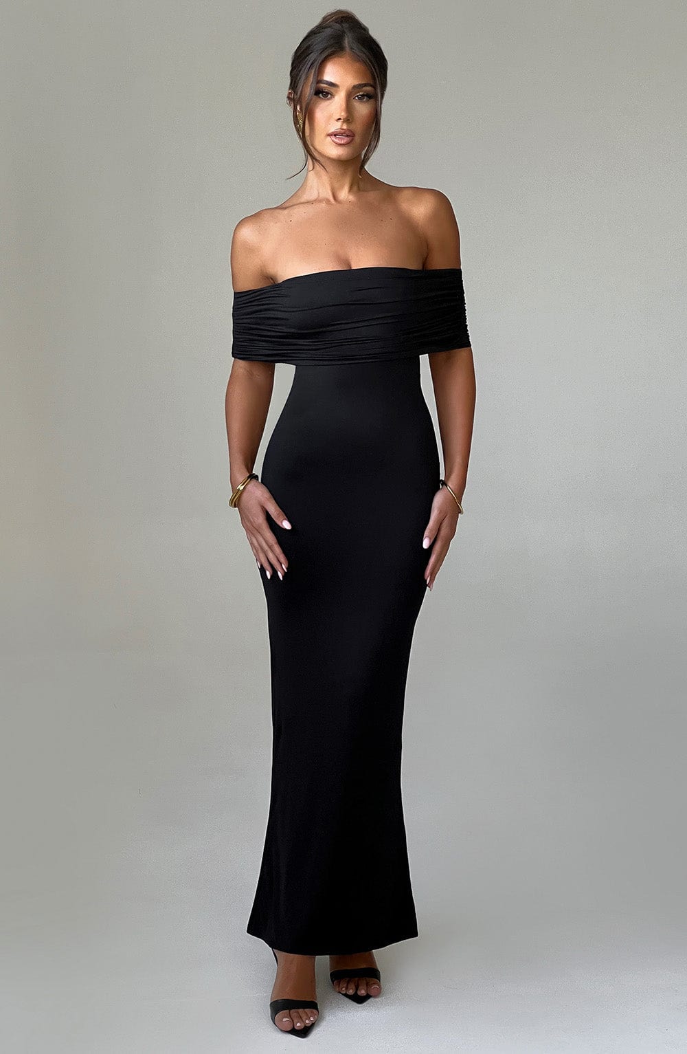Trude™ | Elegant Bardot Maxi-klänning