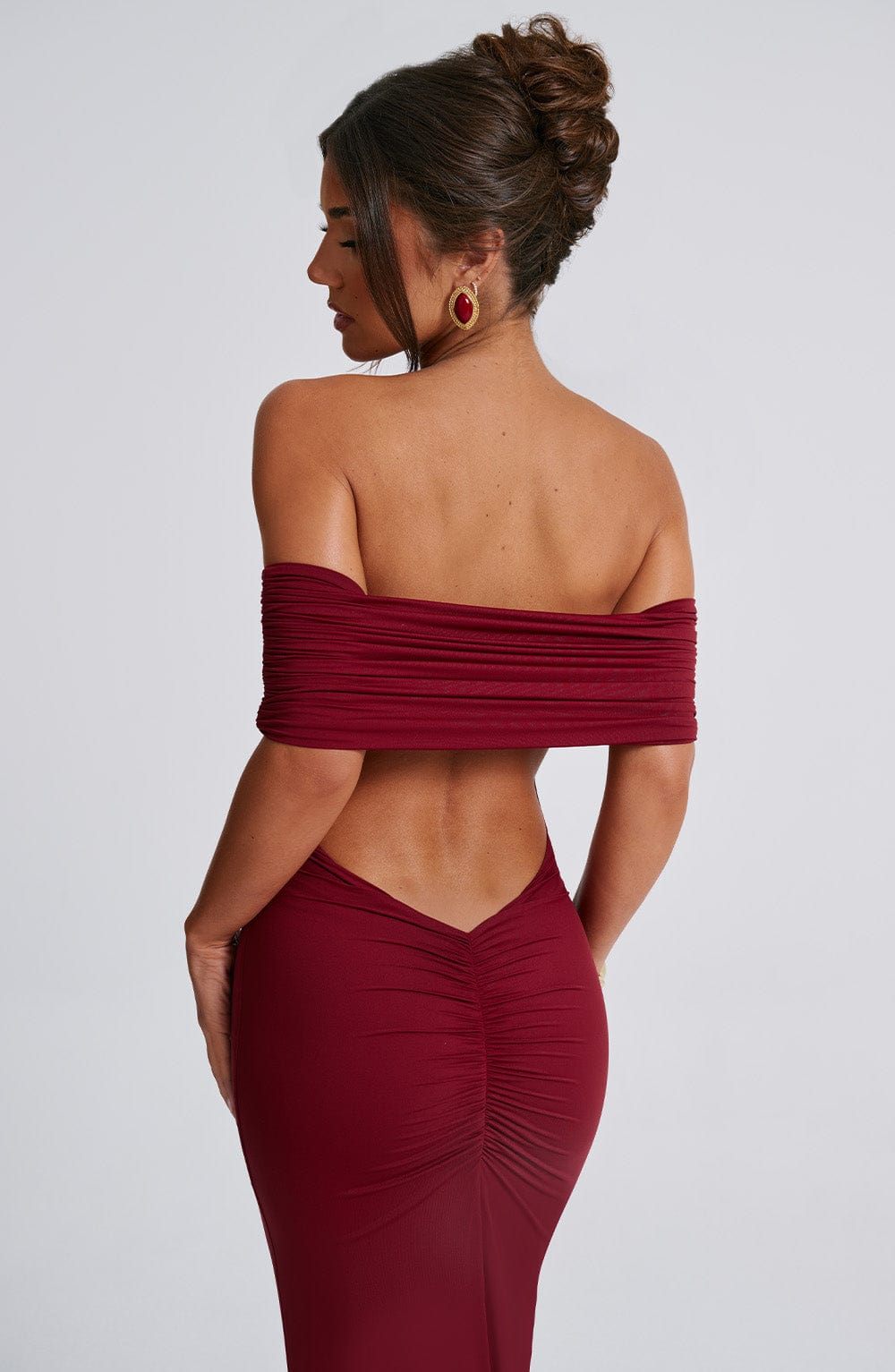 Trude™ | Elegant Bardot Maxi-klänning