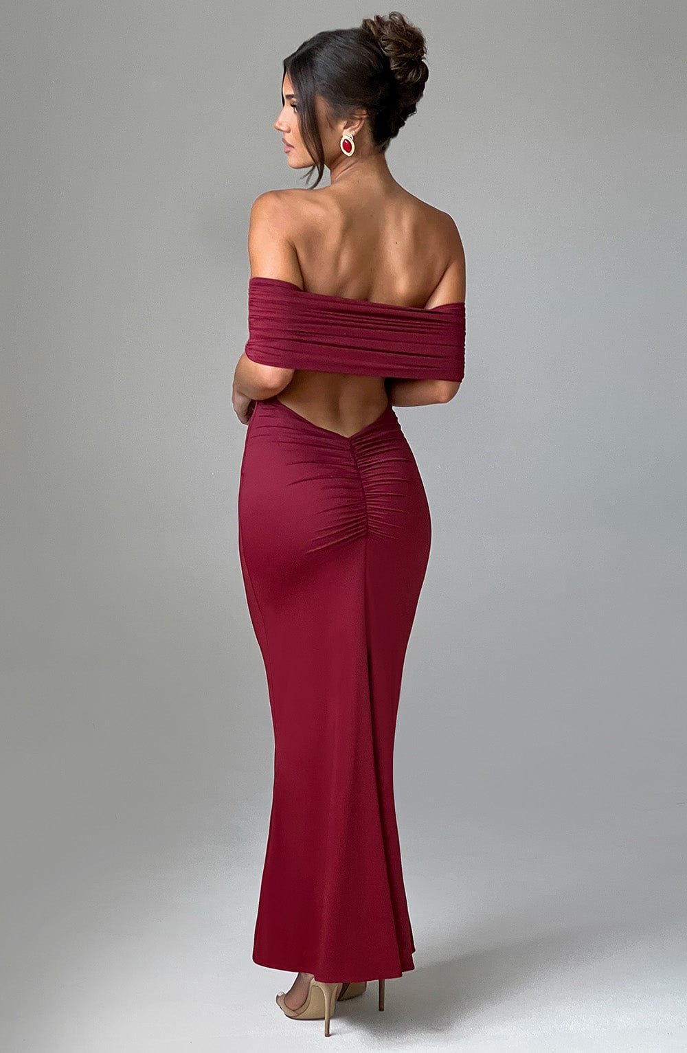 Trude™ | Elegant Bardot Maxi-klänning