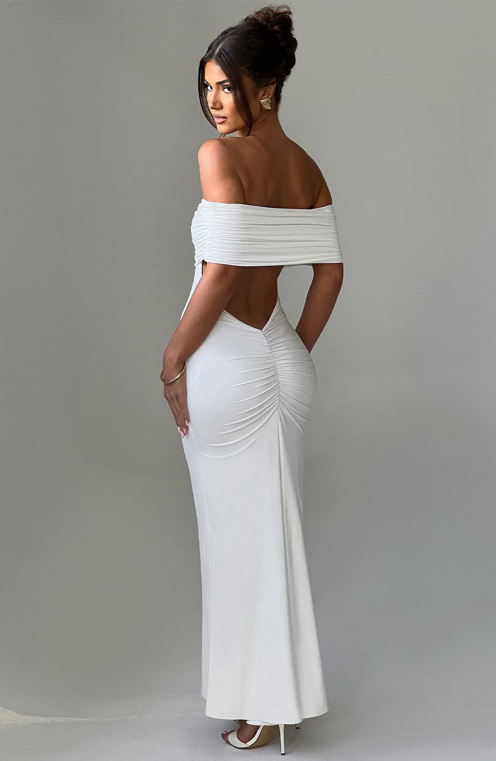 Trude™ | Elegant Bardot Maxi-klänning