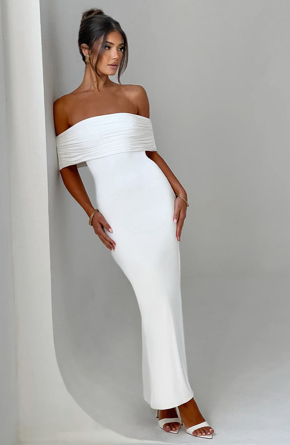 Trude™ | Elegant Bardot Maxi-klänning