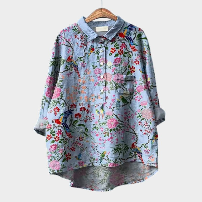 Lizanne™ | Luftig Blus för en Strålande Look
