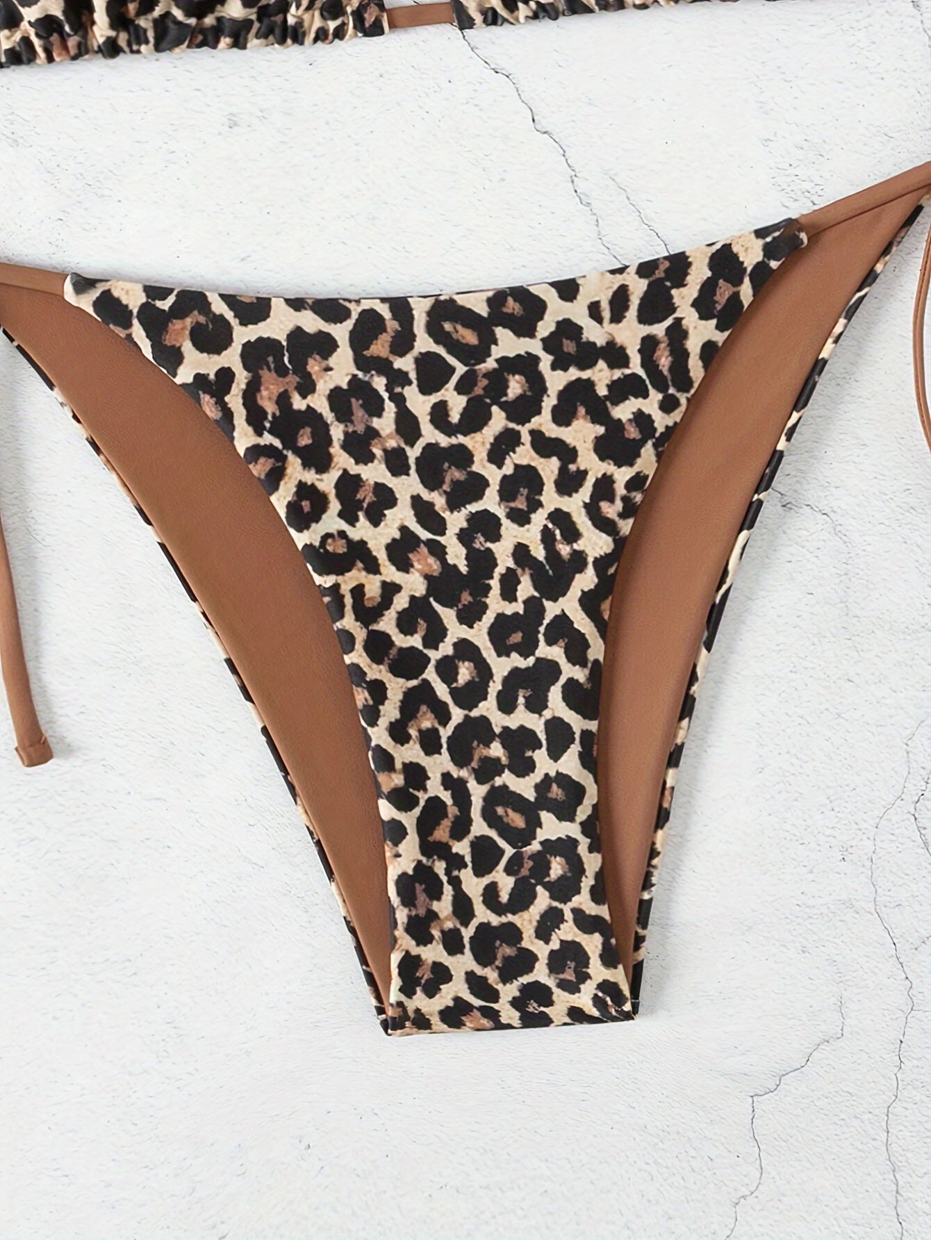 Sanne™ | Förförisk Bikini med Spets och Leopardmönster