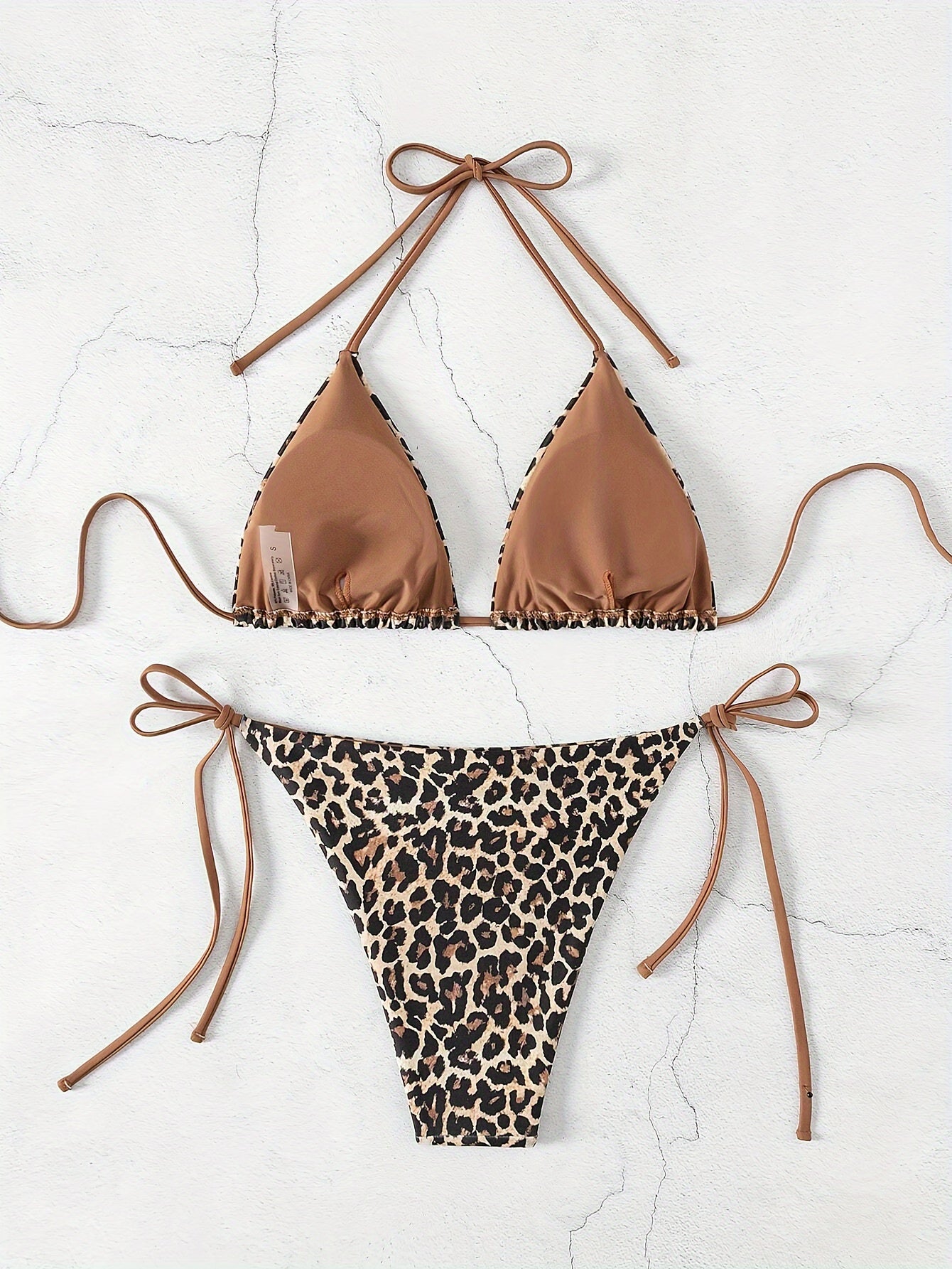 Sanne™ | Förförisk Bikini med Spets och Leopardmönster