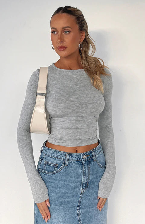 Astrid™ | Slim Fit Långärmad T-Shirt – Grunden för din moderna streetwear-look