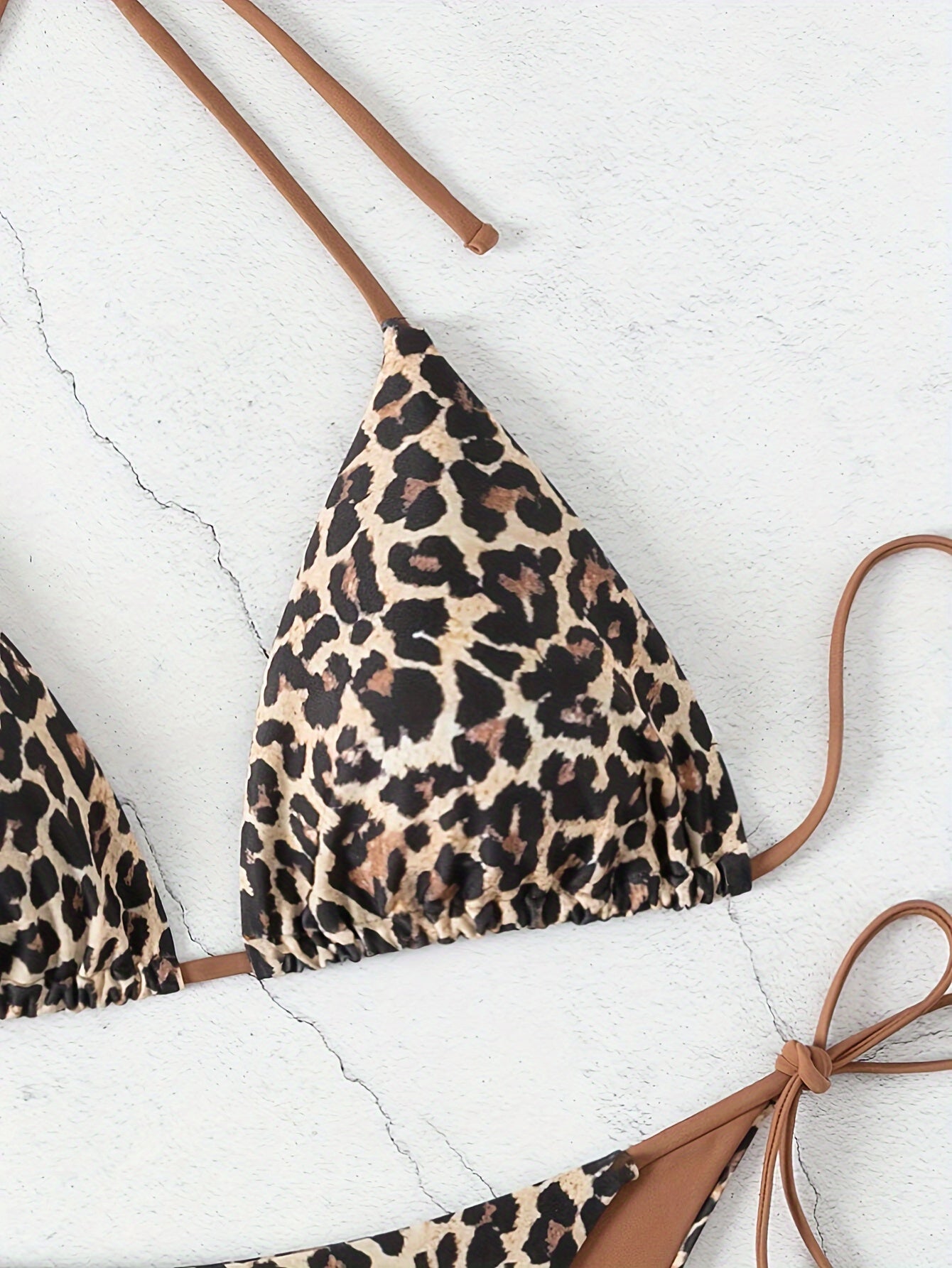 Sanne™ | Förförisk Bikini med Spets och Leopardmönster