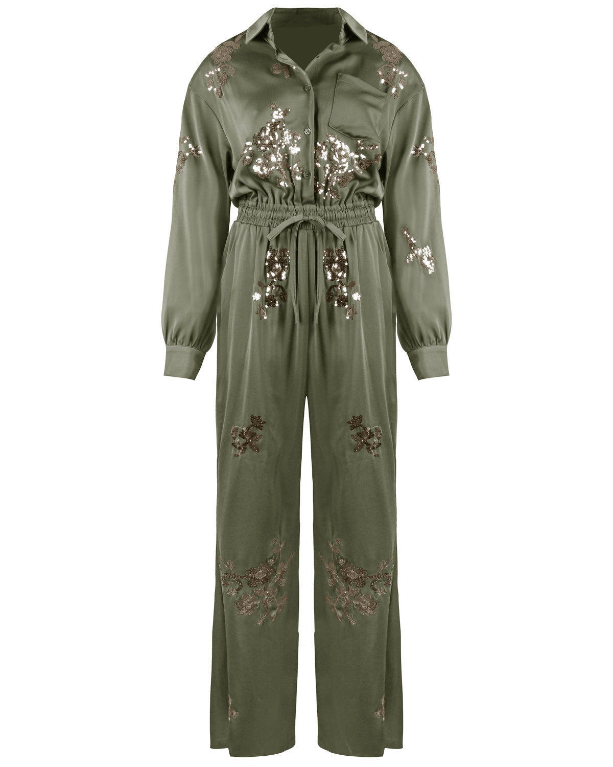 Anna™ | Elegant Jumpsuit med Paljetter & Justerbart Band