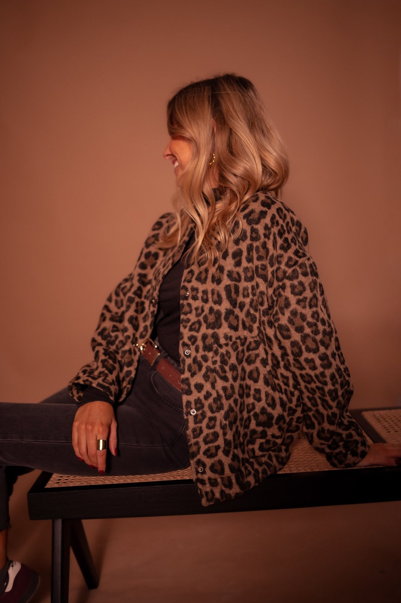 Luna | Trendig Jacka med Leopardmönster