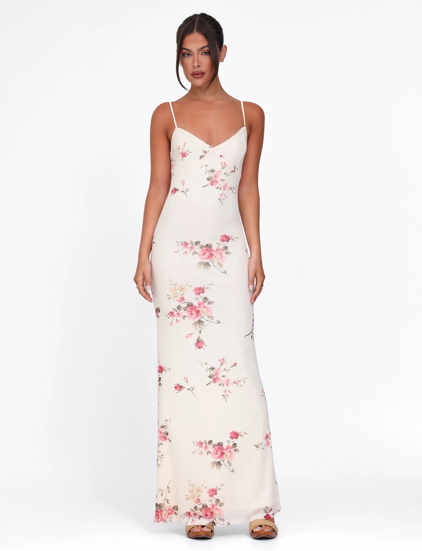 Aino™ | Tidlös Maxiklänning med Blommönster