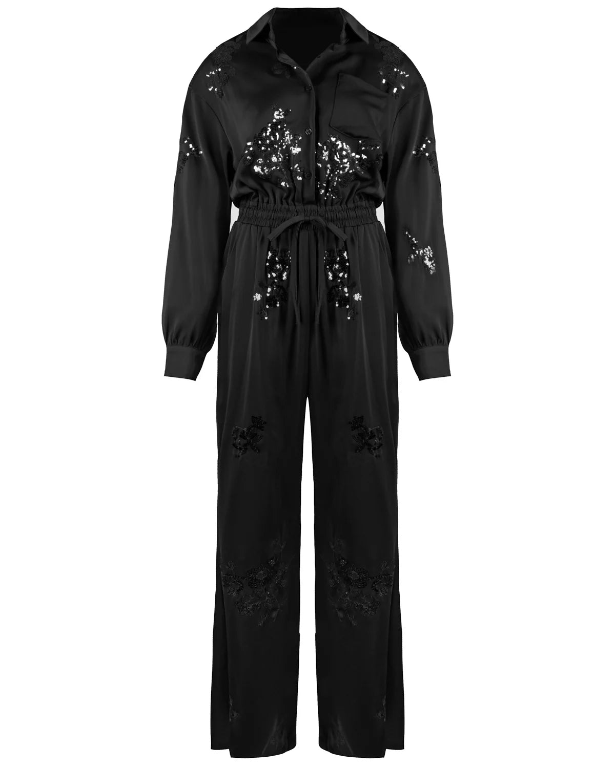 Anna™ | Elegant Jumpsuit med Paljetter & Justerbart Band