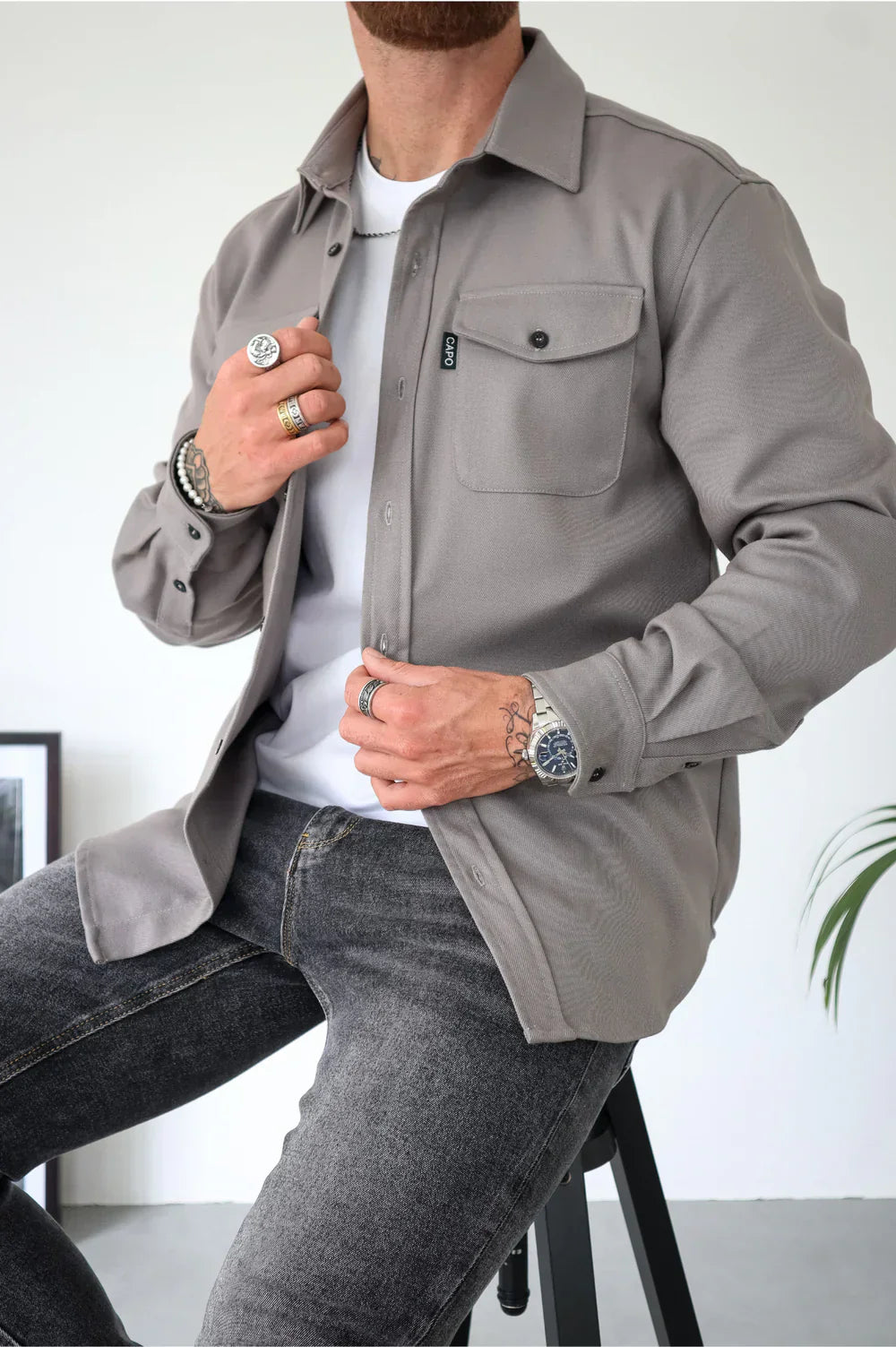 Marcus™ | Elegant och Avslappnad Herrskjorta