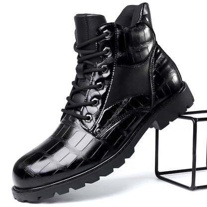 Adam™ | Stilrena Boots med Croco-Mönster