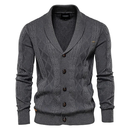 Henrik™ | Herr Cardigan med Knappar – Stilfull Elegans och Oöverträffad Komfort