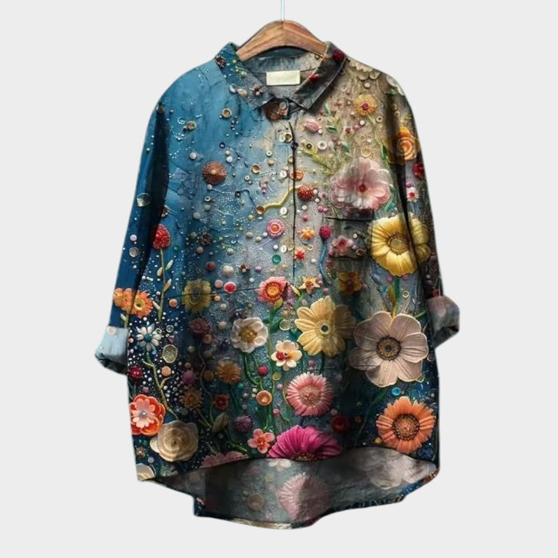 Loes™ | Luftig Blus för en Strålande Look