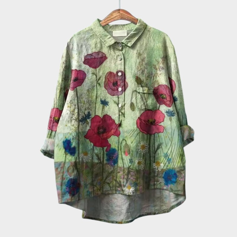 Loes™ | Luftig Blus för en Strålande Look