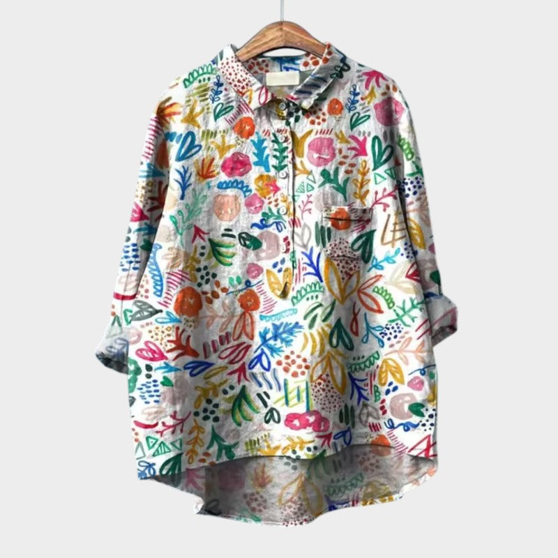 Loes™ | Luftig Blus för en Strålande Look