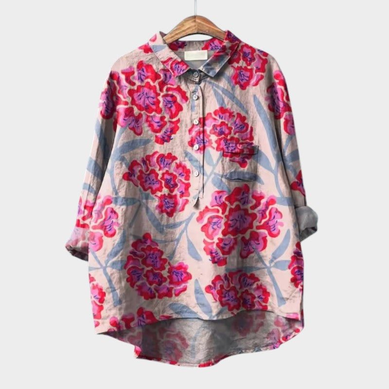 Loes™ | Luftig Blus för en Strålande Look