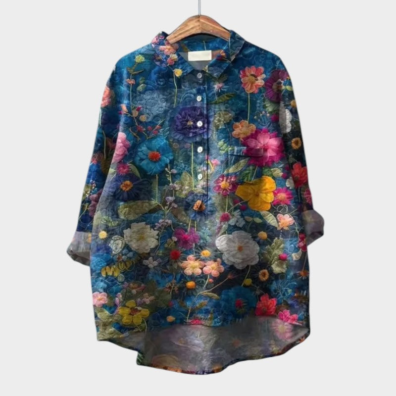 Loes™ | Luftig Blus för en Strålande Look