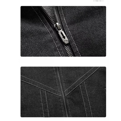 Giacca in Denim Foderata in Sherpa Asher