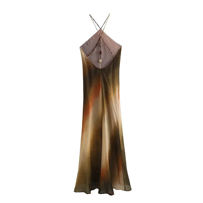 Ditte™ | Elegant Tie-Dye Halter Midi-klänning