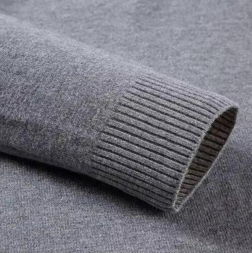 Rak™ | Lyxig Cashmere Tröja med Hög Krage