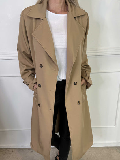 Lana™ | Tidlös Trenchcoat med Elegant Passform