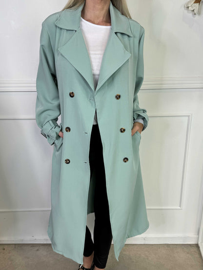Lana™ | Tidlös Trenchcoat med Elegant Passform