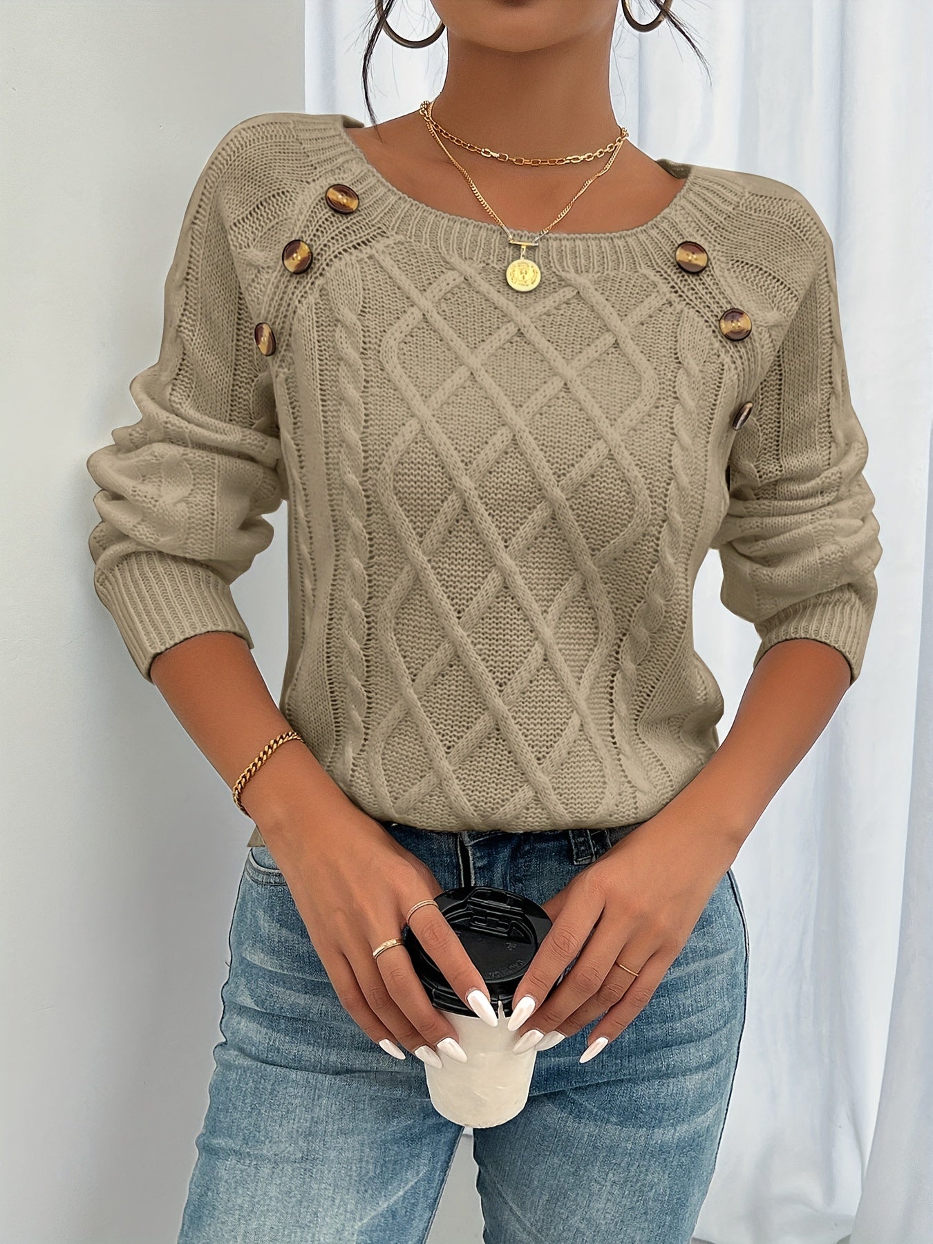Ebba™ | Klassisk Cashmere Tröja - Den Perfekta Kombinationen av Lyx och Komfort
