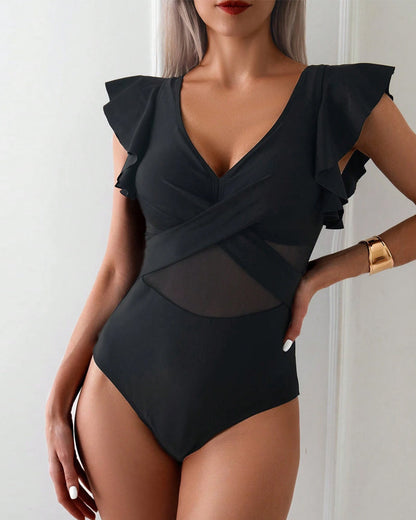 Bien™ | Elegant Baddräkt i One-Piece med Smickrande Design