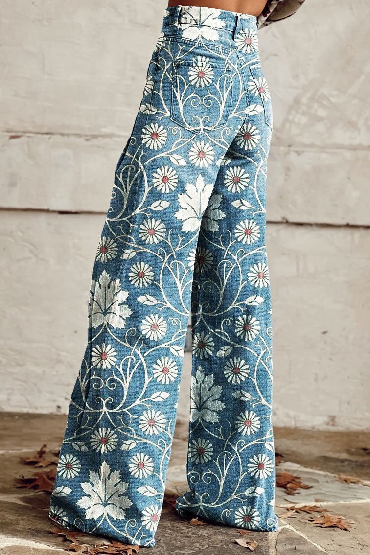 Sen™ | Boho Vintage Byxor – Komfort och Stil i Ett